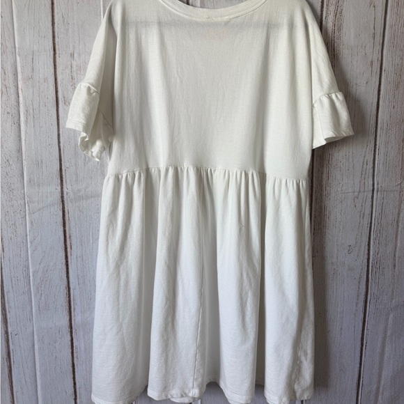 Jillian Harris x Jardines Domaine White Roadtrip Baby Doll French Terry Dress - Picture 7 of 9